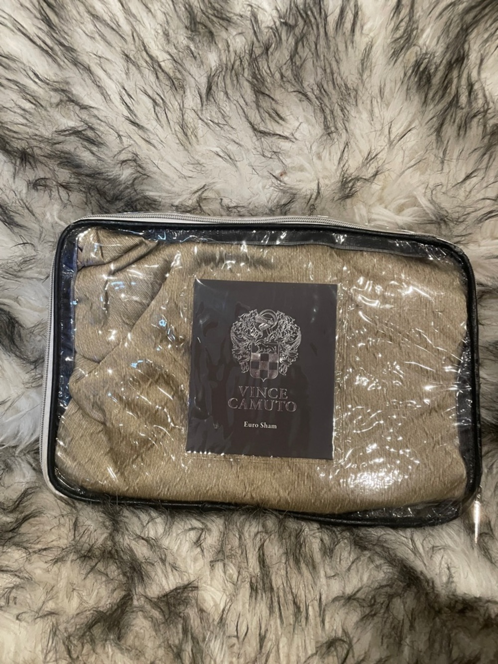 Vince Camuto Euro Sham - Champagne Taupe NEW